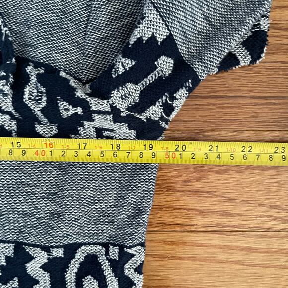 Obey Propaganda Baja Hoodie Womens Medium Blue Striped Pullover Boho Surf Skate - Picture 8 of 9